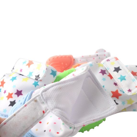 Рукавичка прорізувач гризунок силіконова Зелена | Зображення 4