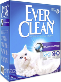 Наповнювач для котячого туалету Ever Clean Multi-Crystals із кристалами силікагелю 6 л 123449