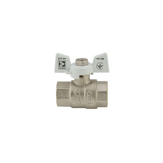 Кран кульовий KOER 1/2" ГГМ (KR.217.W) білий (KR0177) | Зображення 2