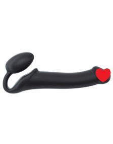 Безремневой страпон Strap-On-Me Black XL, полностью регулируемый, диаметр 4,5см Sex Aura