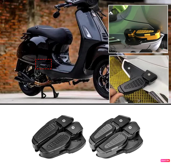 Мотоциклетні пасажирські підніжки — складні подовжувачі для ніг, універсальні задні підставки