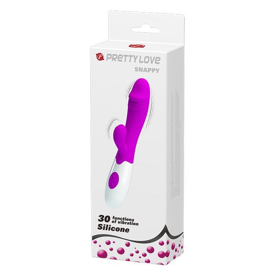 Вібратор зі стимуляцією клітора SNAPPY (на батар) Sex Aura | Зображення 1