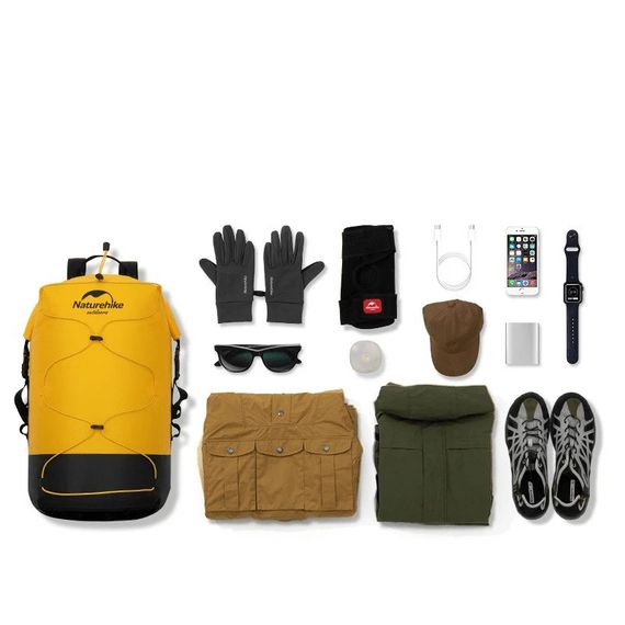 Рюкзак водонепроникний Naturehike NH21FSB04 30L, хакі | Зображення 2