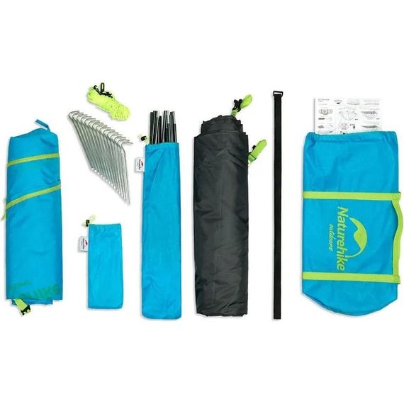 Намет чотиримісний Naturehike P-Series NH18Z044-P, 210T65D, хакі | Зображення 2