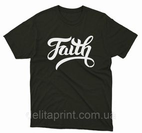 Футболка з християнським принтом Faith, Віра. FH-1