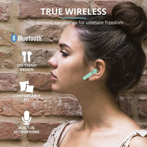 Наушники Trust Primo Touch True Wireless Mic Mint (23781_TRUST) | Зображення 8