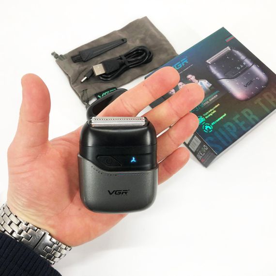 Хорошая электробритва для бороды VGR, Электробритва для профессионального бритья шейвер VU-44 | Зображення 8