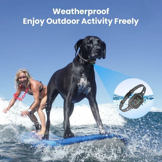 Ошийник для собак AINSYLI від гавкоту — з вібрацією та звуковим сигналом, IP67, 7 рівнів чутливості | Зображення 5