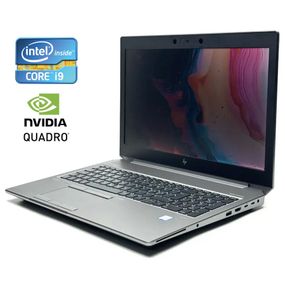 Мобільна робоча станція Б-класу HP ZBook 15 G6 / 15,6" (1920x1080) IPS / Intel Core i9-9880H (8 (16) ядер по 2,3 - 4,8 ГГц) / 16 ГБ DDR4 / 256 ГБ SSD / nVidia Quadro RTX 3000, 6 ГБ DDR6, 192-біт / WebCam / Win 10 Pro б/в