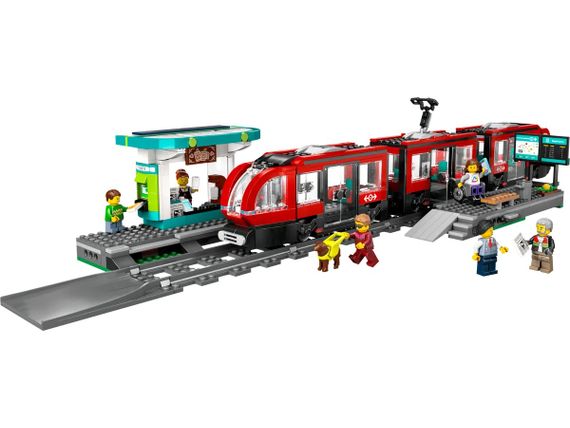 Конструктор LEGO City Трамвай і вокзал у центрі міста 60423 | Зображення 2