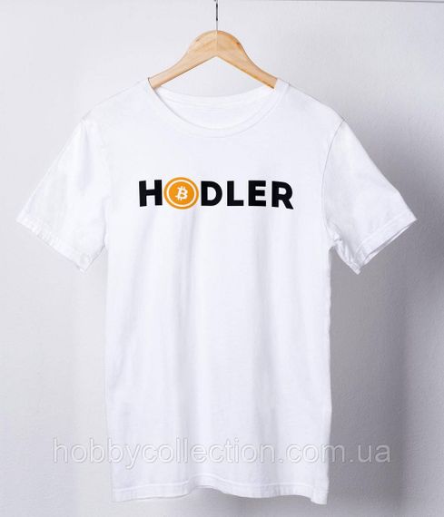 Футболка жіноча із принтом "HODLER" біла