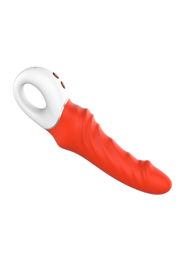 Вібратор реалістичний Dream Toys помаранчевий, 23.1 см х 5.1 см Sex Aura | Зображення 6