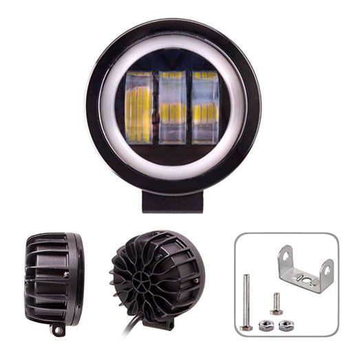 Фара робочого світла  + DRL WLP - 30R4 FLOOD 3Led*10W (4 INCH)10-30V/30W/6000K | Зображення 4