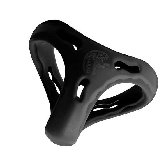 Тройное эрекционное кольцо на пенис и мошонку Love To Love Flux Ring черный