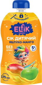 Дитячий сік Elfik Magic Яблуко-манго 175 мл х 12 шт
