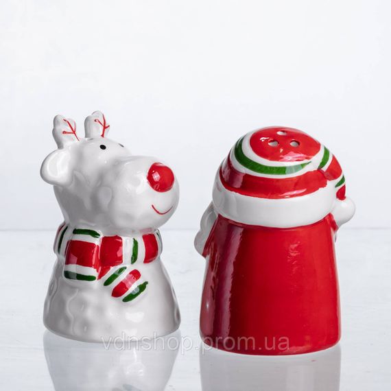 Набір для спецій з порцеляни New Year 2 баночки по 100 мл CR-1-36 | Зображення 3