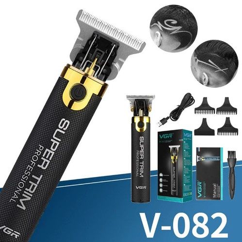 Машинка для стрижки VGR V-082 акумуляторна бездротова професійна + 3 насадки триммер для волосся | Зображення 2