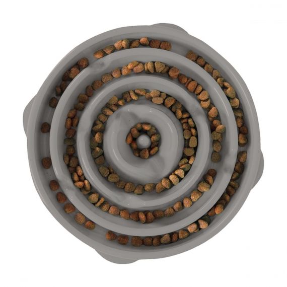 Миска-лабиринт для собак OutwardHound Fun Feeder Fun Feeder Drop, 29.9 см, серая