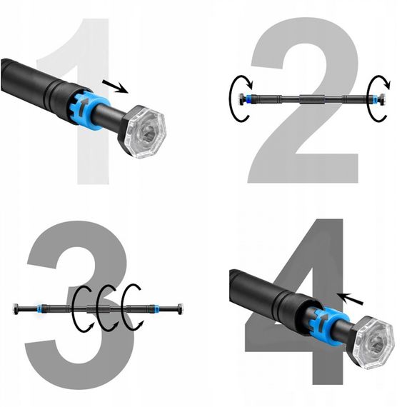 Турнік розсувний 4FIZJO 66-100 см 4FJ0600 (P-5907739314758) | Зображення 6