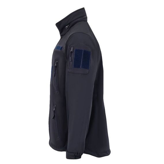 Куртка демісезонна SoftShell, фліс від -10 до +15 °С колір темно синій | Зображення 3