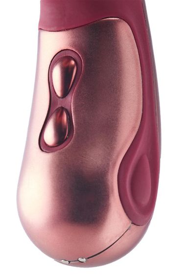 Подвійний вібратор рельєфний Dream Toys Dinky Duo Vibrator Jimmy K, бордовий Sex Aura | Зображення 4
