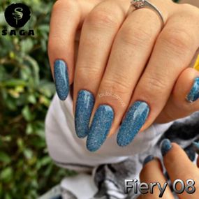 Светоотражающий гель-лак SAGA 08 Fiery 9мл