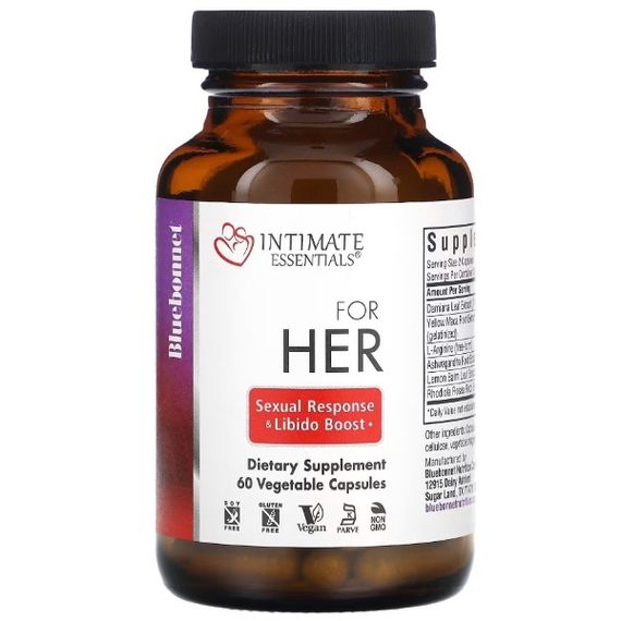 Комплекс для повышение либидо Bluebonnet Nutrition Intimate Essentials For Her Sexual Response & Libido Boost 60 Veg Caps | Зображення 1