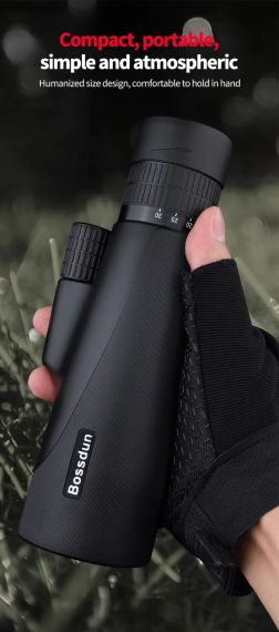 Монокуляр Bossdun 10-30x50 Zoom HD кемпинг мощный Largo Alcance со штативом телефонный клип для наблюдения