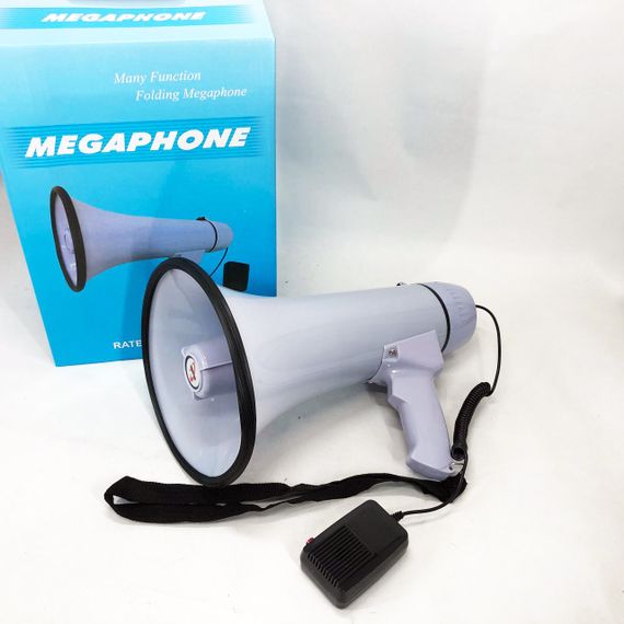 Потужний гучномовець MEGAPHONE, Мегафон гучномовець переносний з регулюванням гучності QU-92 | Зображення 1