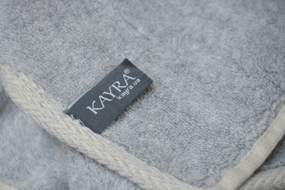 Полотенце махровое SO-1 Kayra 70x140 см. серое | Зображення 3