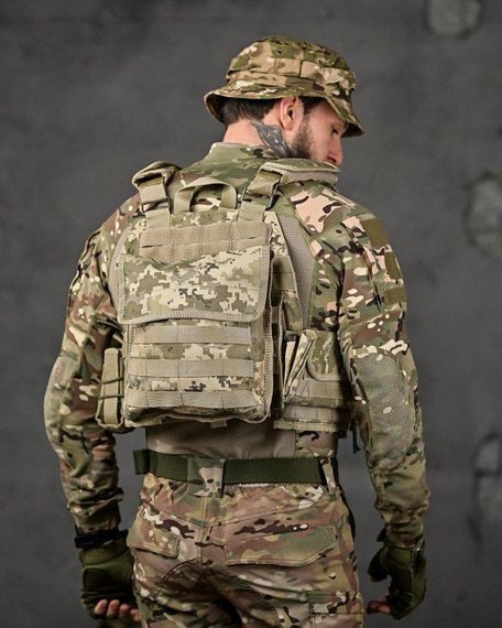 Плитоноска 4 швидких скидання Cordura піксель ВТ7930 | Зображення 6