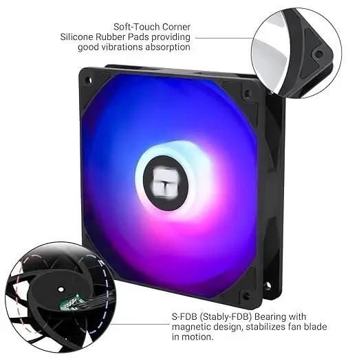 Вентилятор для охолодження комп'ютера 120 мм тихий 3 шт Thermalright TL-C12C-S ARGB | Зображення 1