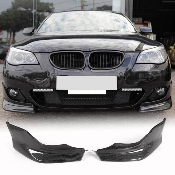 Накладки на передній бампер Flap (для M-Sport, Карбон) для BMW 5 серія E-60/61 2003-2010 рр