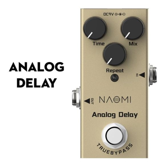 Гитарная педаль эффектов дилей Naomi Analog Delay для электрогитары електрогитари гитари гитары | Зображення 1