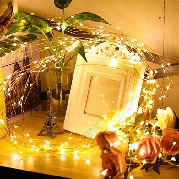 Світлодіодна гірлянда 30 м, 600 LED, від USB, Тепле світло, XPRO (23457644103_433) | Зображення 7