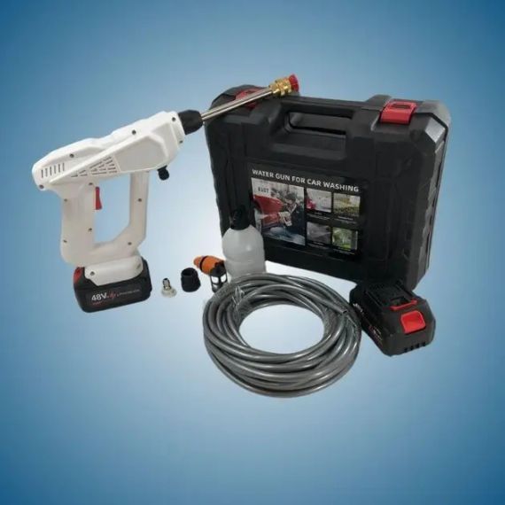 Мийка високого тиску 48v на 2 акумулятори пістолет для миття автомобіля, M-48 | Зображення 1