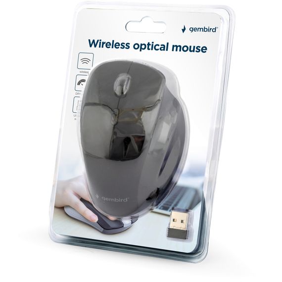 Мишка Gembird MUSW-6B-02 Wireless Black (MUSW-6B-02) | Зображення 2
