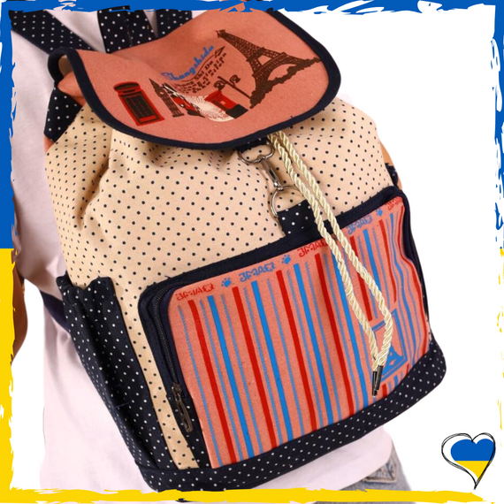 Рюкзак вмісткий жіночий. Текстиль Вмісткий, симпатичний