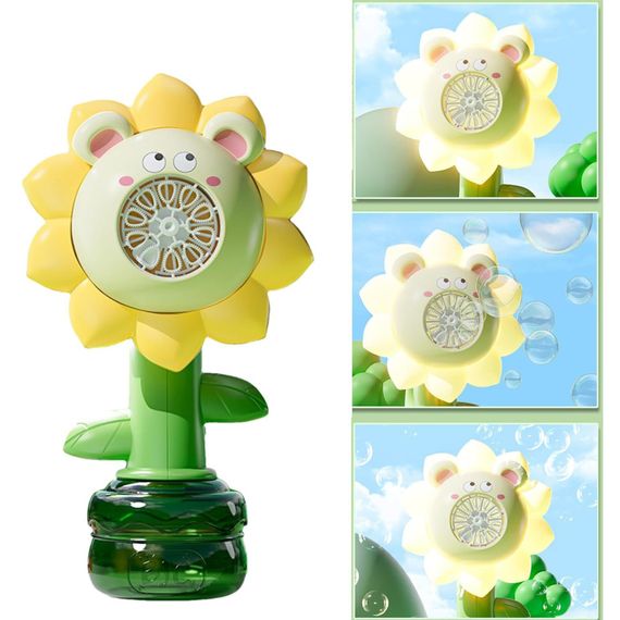 Мыльные пузыри Flower Bubble Machine BJC-5A(Bear-Yellow) со светом | Зображення 2