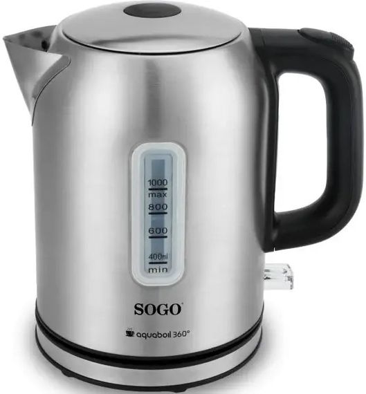Электрочайник SOGO SS-7780 1 л серебристый | Зображення 1