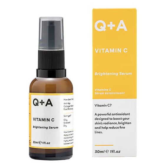Освітлювальна сироватка для обличчя Q+A Vitamin C Brightening Serum 30 мл