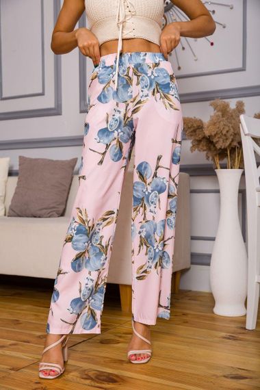 Брюки женские  цвет розовый 172R073 | Зображення 2