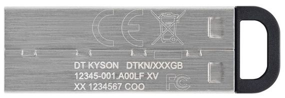 Flash Drives Kingston DataTraveler Kyson 128GB USB 3.2 (DTKN/128GB) Silver/Black | Зображення 2