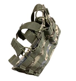 Подсумок для АК/АКМ Tactic4Profi на 3 магазина оксфорд PU пиксель с открытым карманом