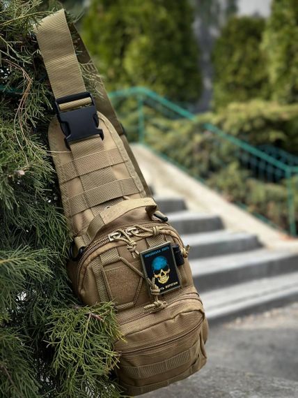 Сумка тактична на моллі через плече Олива підсумок тактичний з ременем через плече | Зображення 5