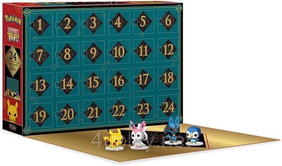 Адвент календарь Покемоны Funko Pop Advent Calendar Pokemon Подарочный набор фигурок Фанко Поп Покемон | Зображення 2