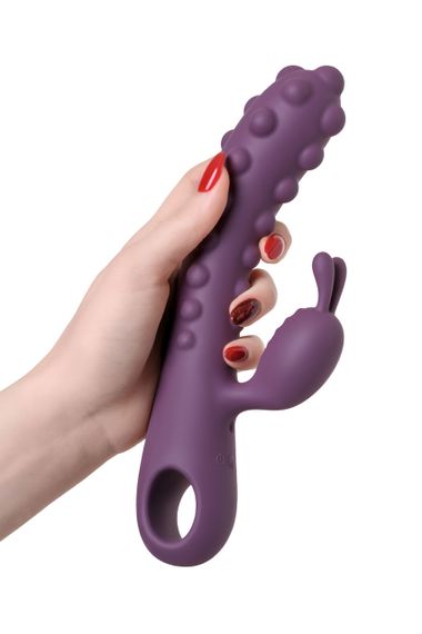 Вибратор-кролик со стимулирующими шариками, Kokos SMON No. 1, фиолетовый sexstyle | Зображення 5