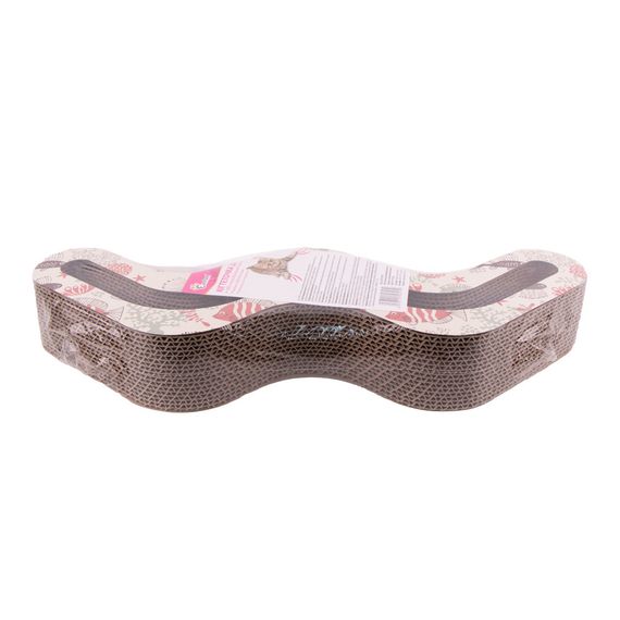 Дряпка Eastland для котів Хвиля з котячою м ятою паперова 49,5х15х7 см | Зображення 1