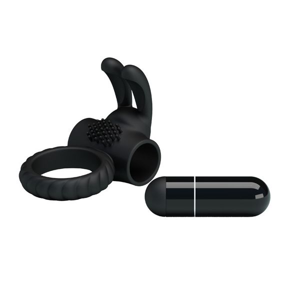Эрекционное кольцо - Pretty Love Eudora Penis Ring Black sexstyle | Зображення 3