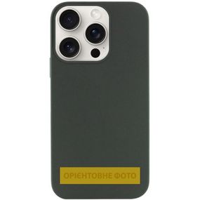 Чохол Silicone Case (AA) NO LOGO with MagSafe для Apple iPhone 17 (6.3") Зелений / Cyprus Green